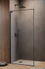 Radaway Modo F SL Brushed Gunmetal II kabina Walk-in 75x201,6cm lewa Szczotkowany Grafit szkło przejrzyste 10419075-92-01L